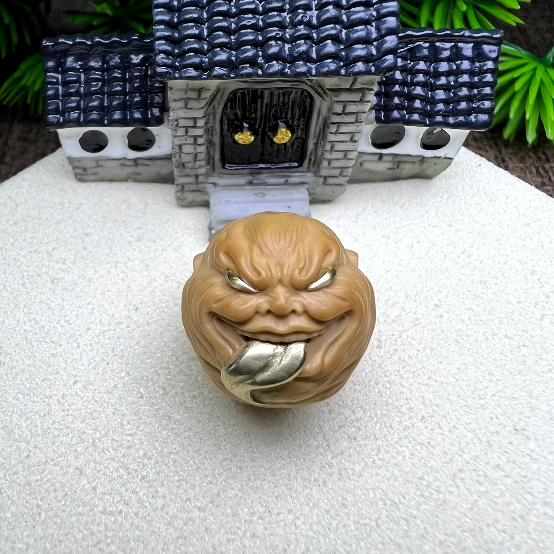 【锋火】舔僧镶嵌-猴头核桃单颗雕刻