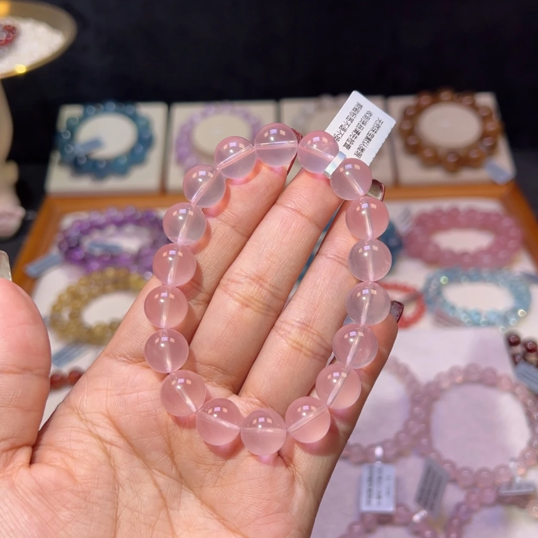 水晶手串未镶嵌就***亮星光马粉11m m