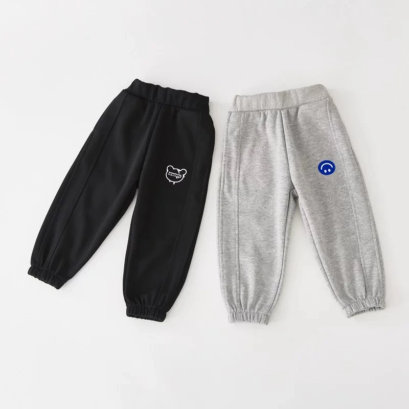231025【笑脸熊头】时尚百搭休闲春秋儿童卫裤