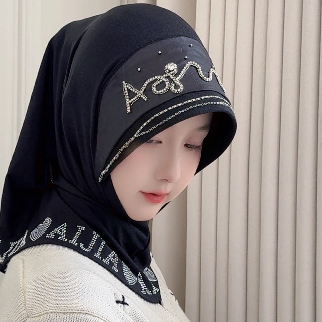 艾嘉｜原创 初心回族小姐姐头巾纱巾美纱头套