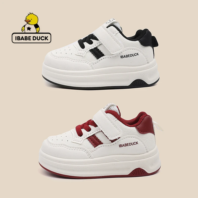 ibabe Duck/芽宝小黄鸭儿童运动鞋新款女童鞋宝宝鞋男童鞋 板鞋鞋