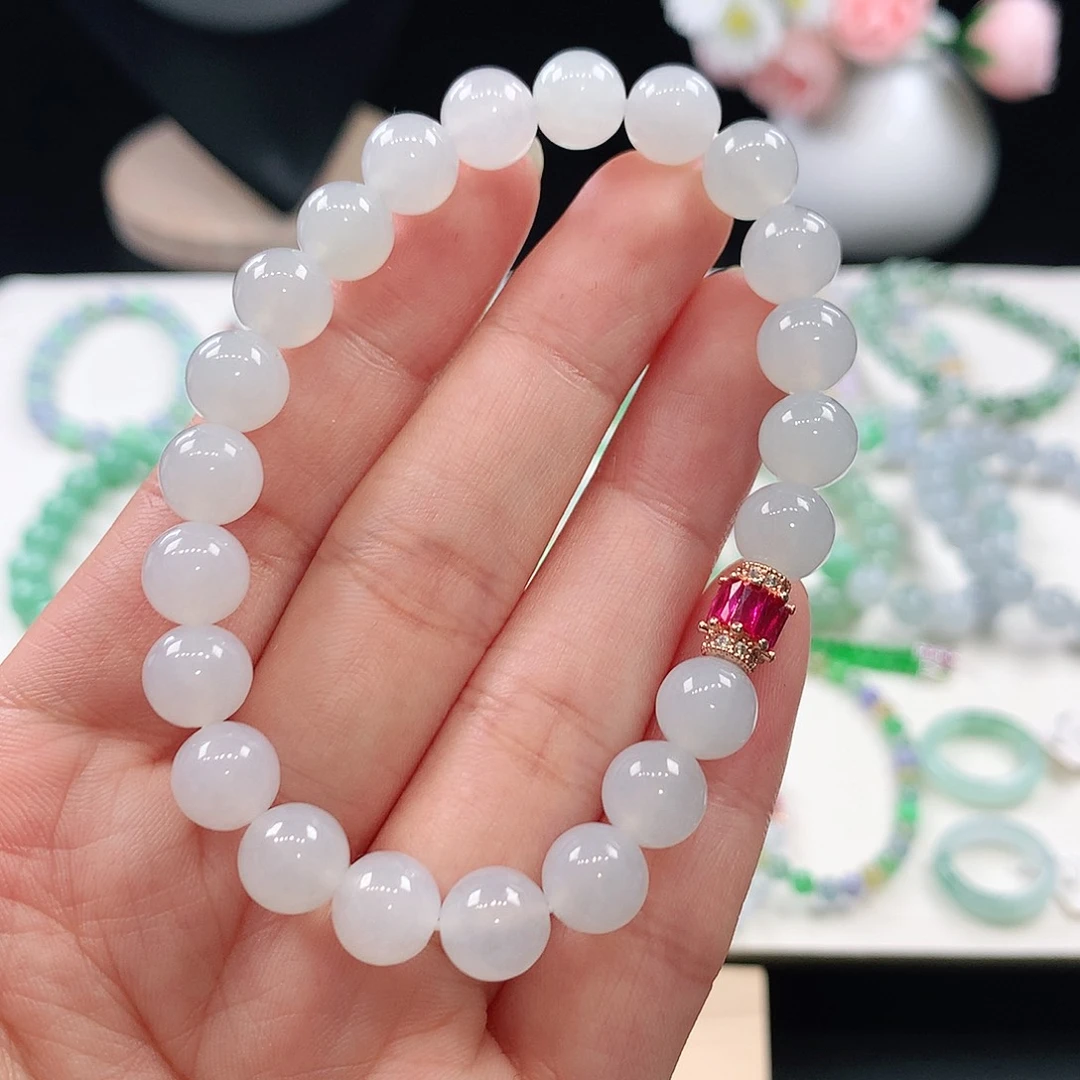 翡翠未镶嵌手链8.3mm