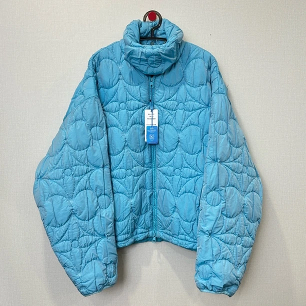 99新 LouisVuitton/路易威登 蓝色三花羽绒服/尺码52/编号11718