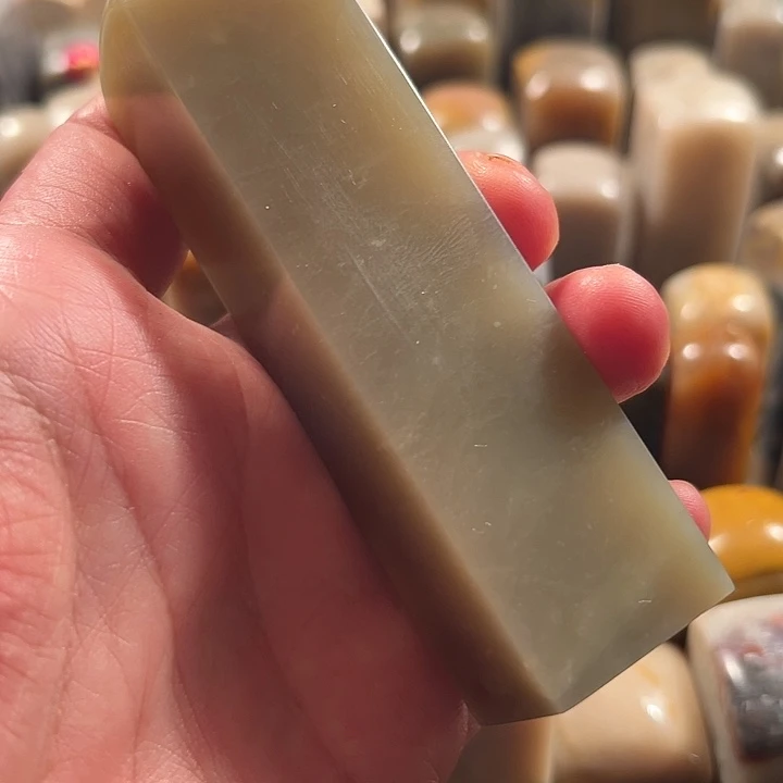 满***多昌化石印石昌化印石豆青章