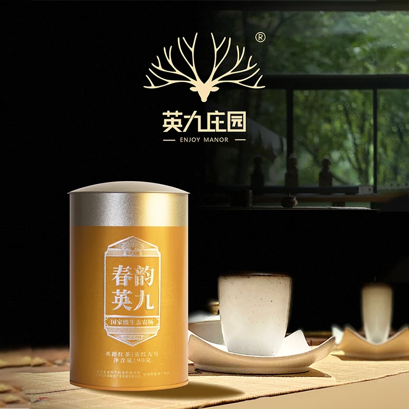春茶英红九号英德红茶甘醇浓郁花蜜香90g/罐