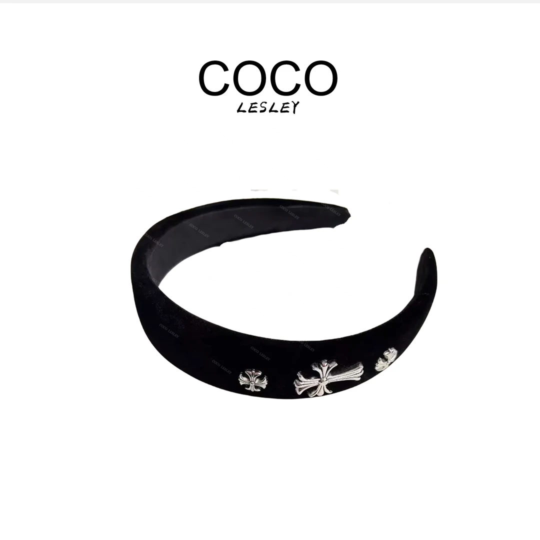 中古风复古气质十字架发箍