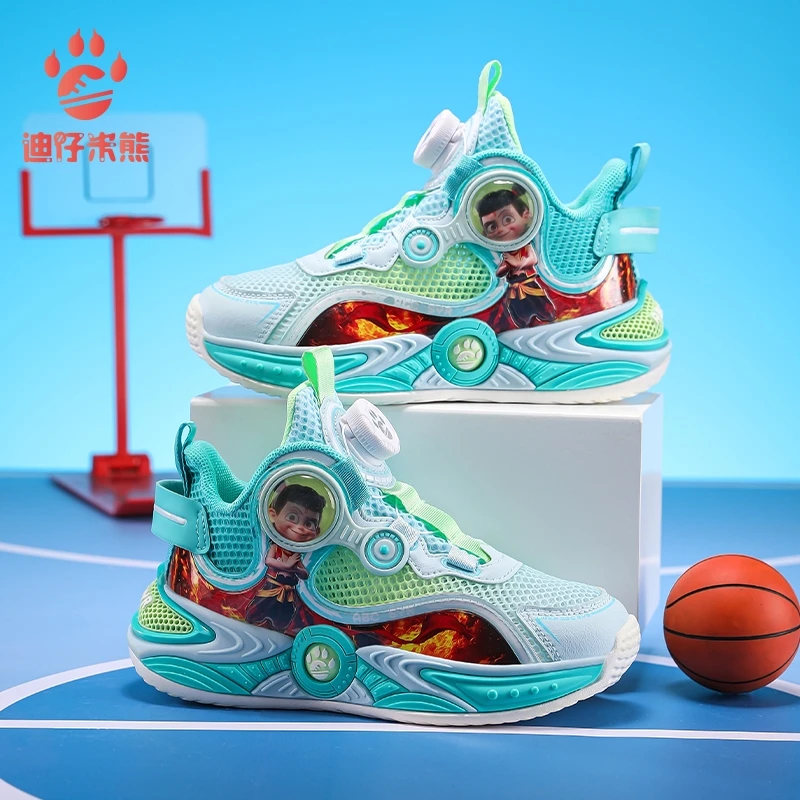 男童运动鞋2025夏季新款镂空单网鞋儿童鞋子中大童学生男孩跑步鞋