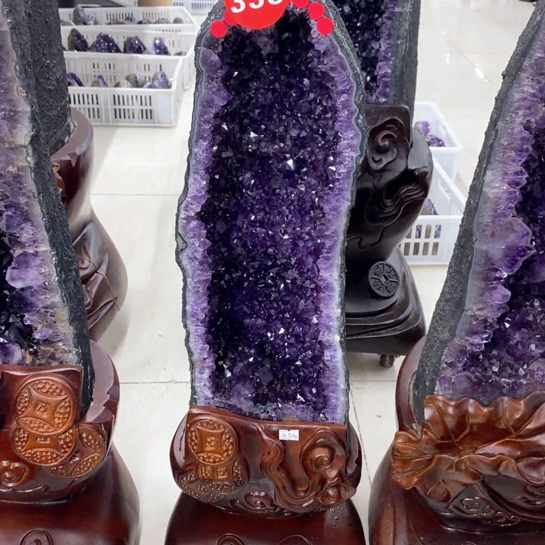 简***点紫晶未镶嵌大型摆件（非配饰）