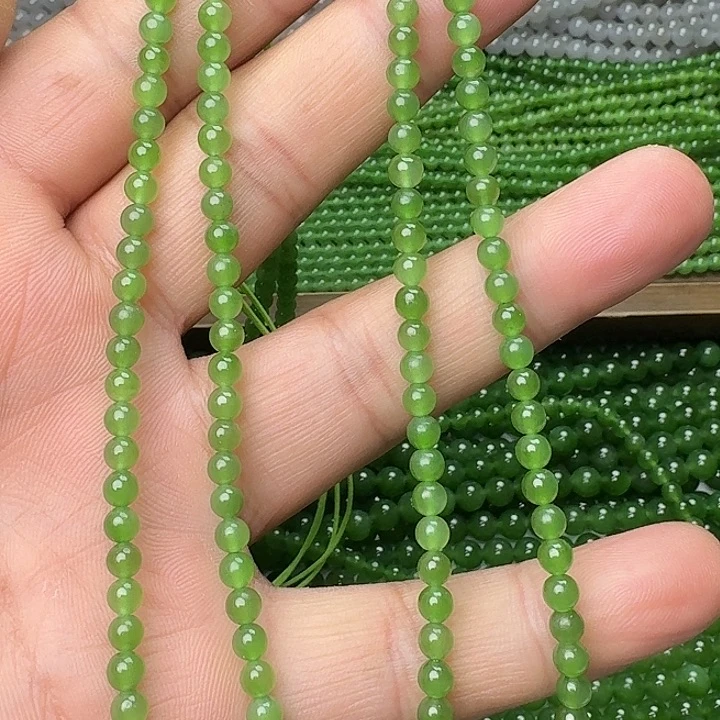 和田玉未镶嵌颈饰碧玉冰阳绿卡4