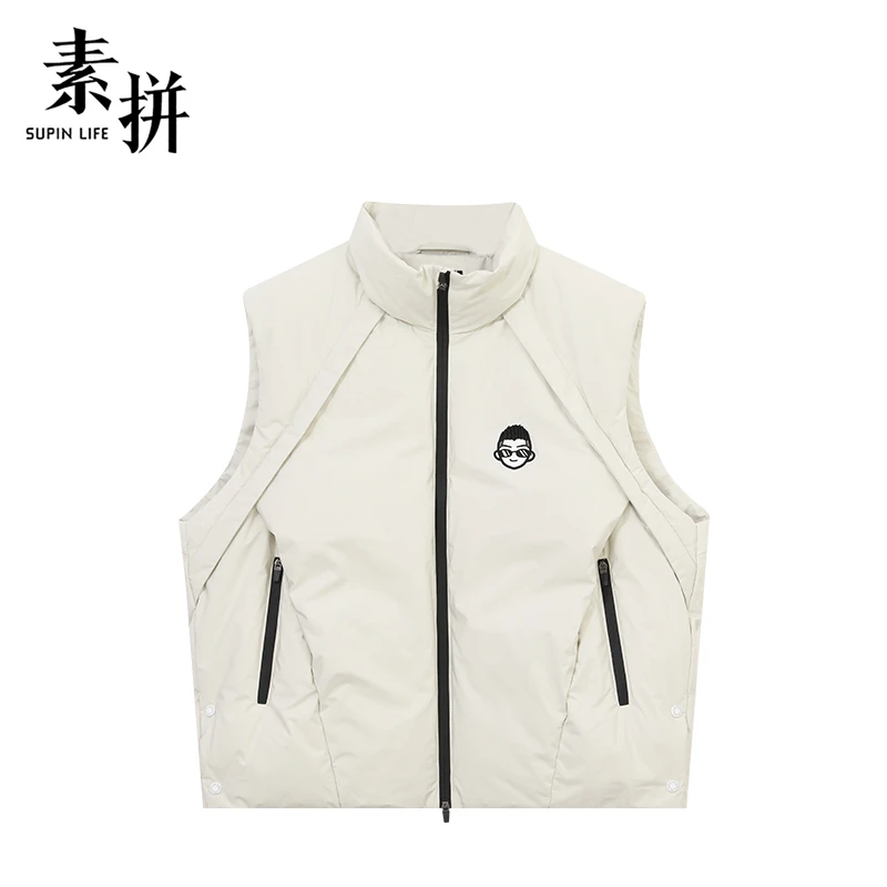 素拼鹅绒马夹SPAYM357653AM