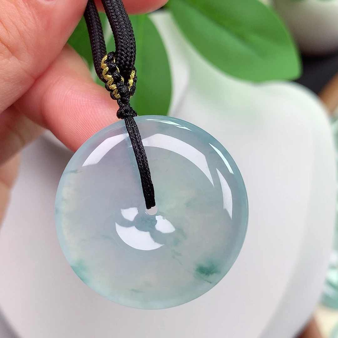 颈饰未镶嵌翡翠平安扣 31.3x6.0mm