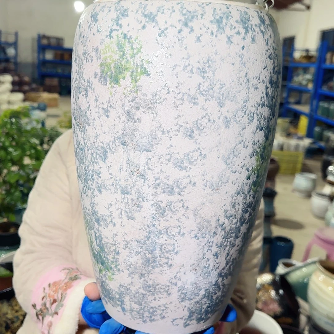 紫砂花盆高33口20