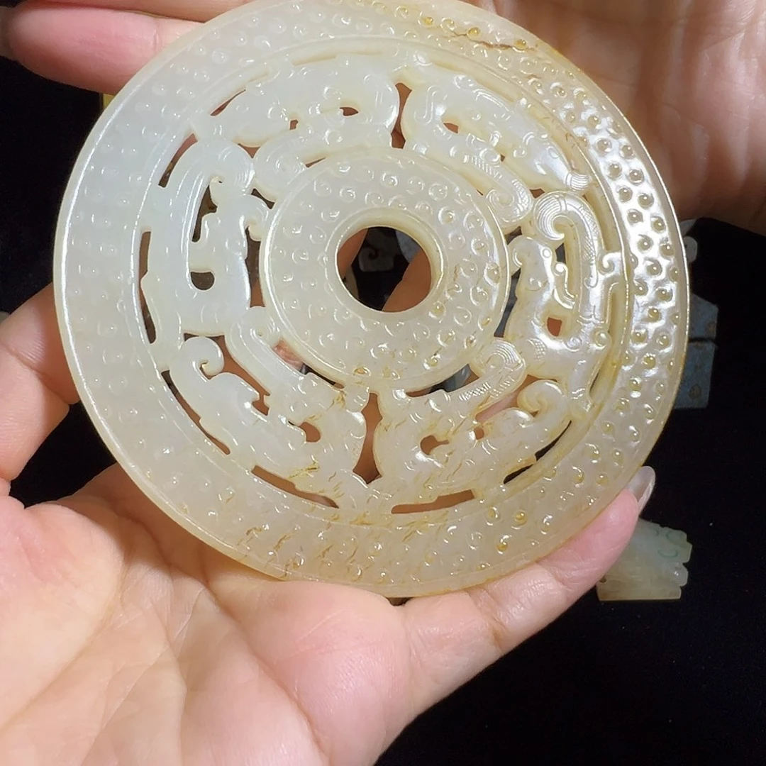 和田玉未镶嵌挂件阿*