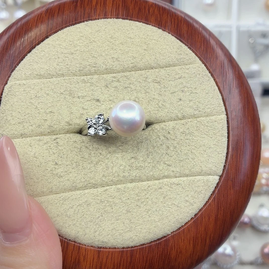 淡水珍珠戒指合金F
