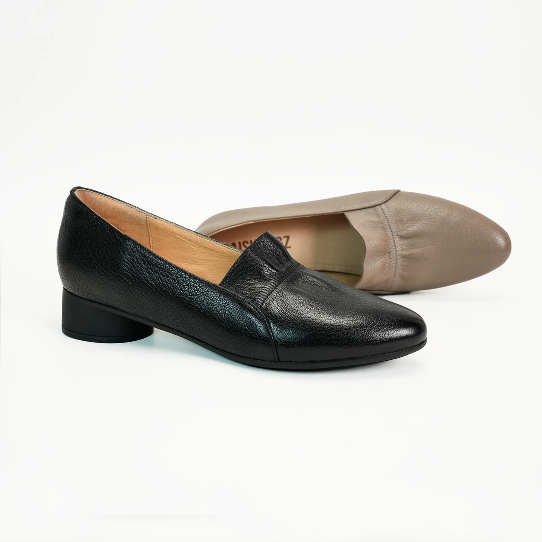 3厘米/低跟春秋单鞋舒适时尚真皮软底粗跟秋季英伦风休闲女士