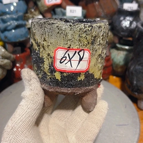 粗陶花盆手工花盆制作就这样