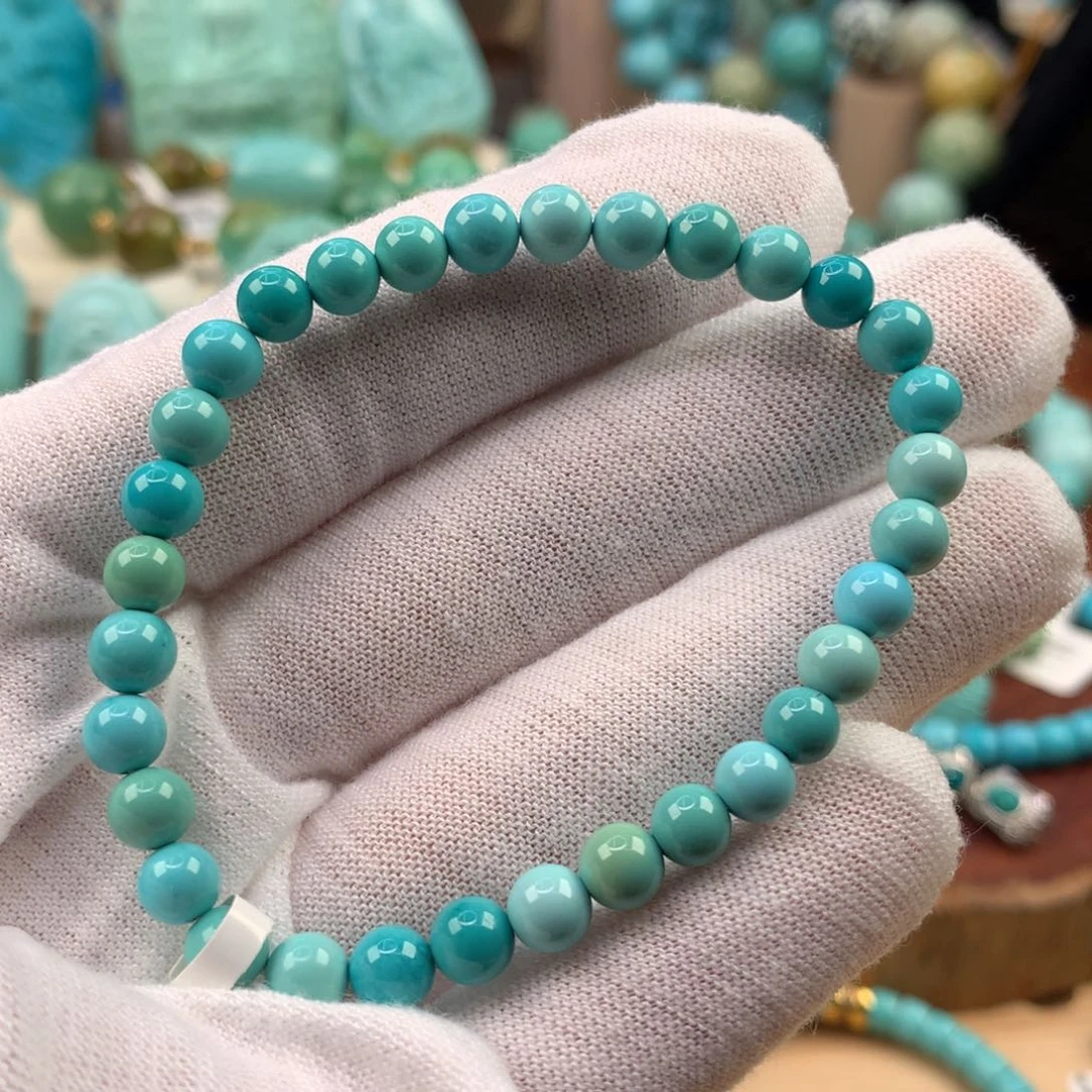 绿松石未镶嵌珠宝奇石5.4mm