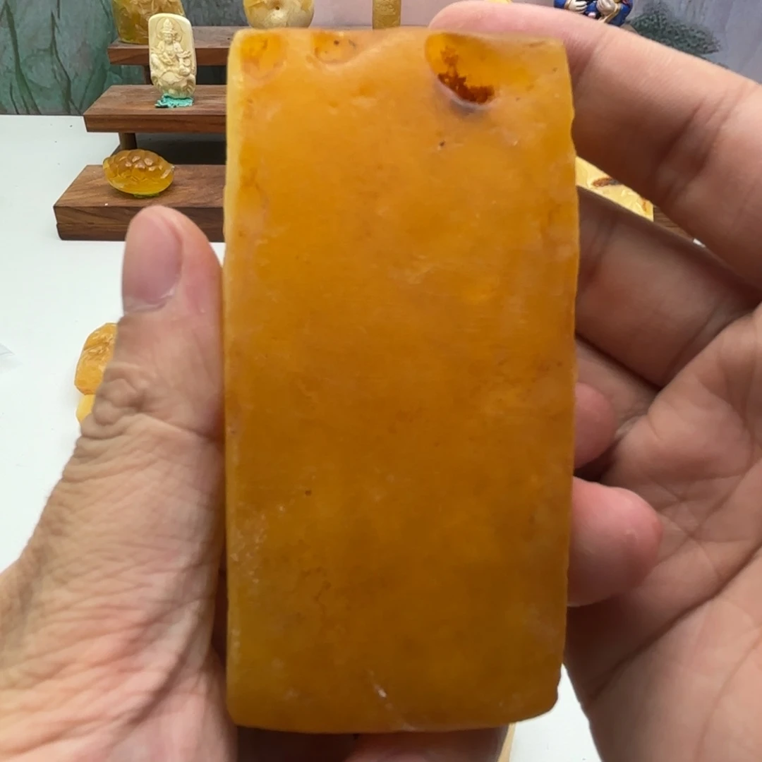 刘***和定制琥珀未镶嵌蜜蜡原石不退不换