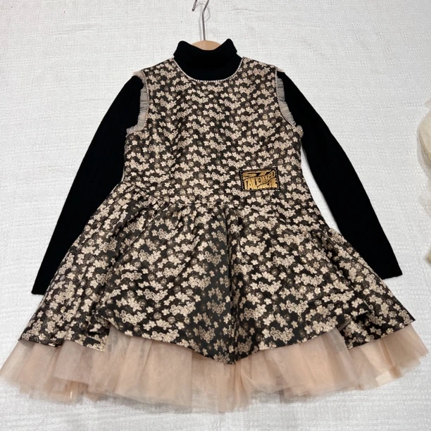 20494高端童装时尚百搭秋冬新品时尚连衣裙A6-2-3