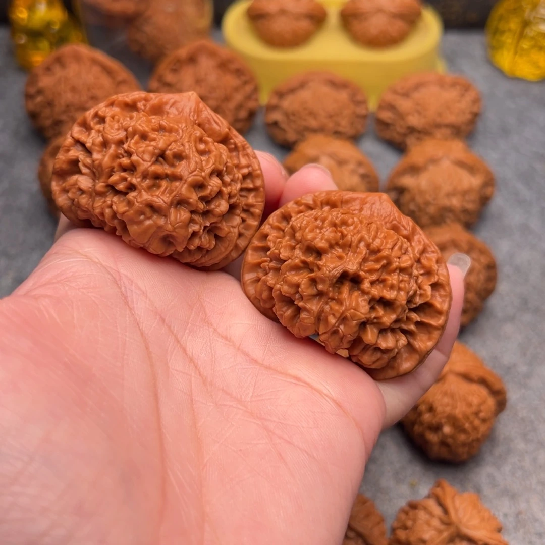 文玩核桃把件精品大官帽48+全品