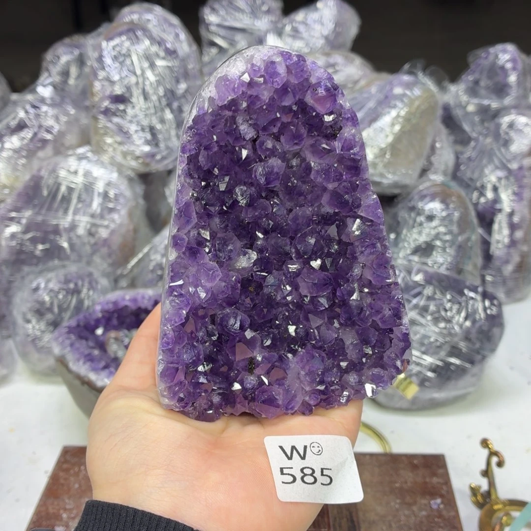 紫晶未镶嵌摆件紫水晶