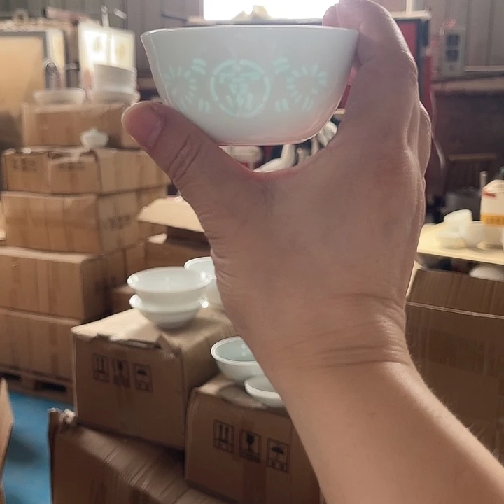 瓷片暴富玲珑主人杯两个，包邮