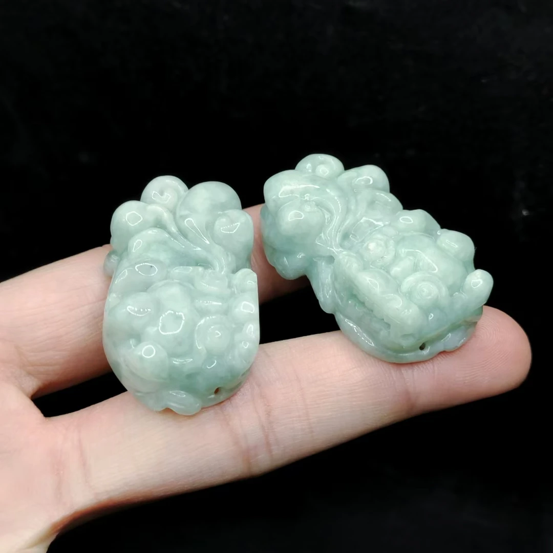 【老三珠宝】翡翠貔貅吊坠赠绳子T1【多样性发其一】约40-22-10mm