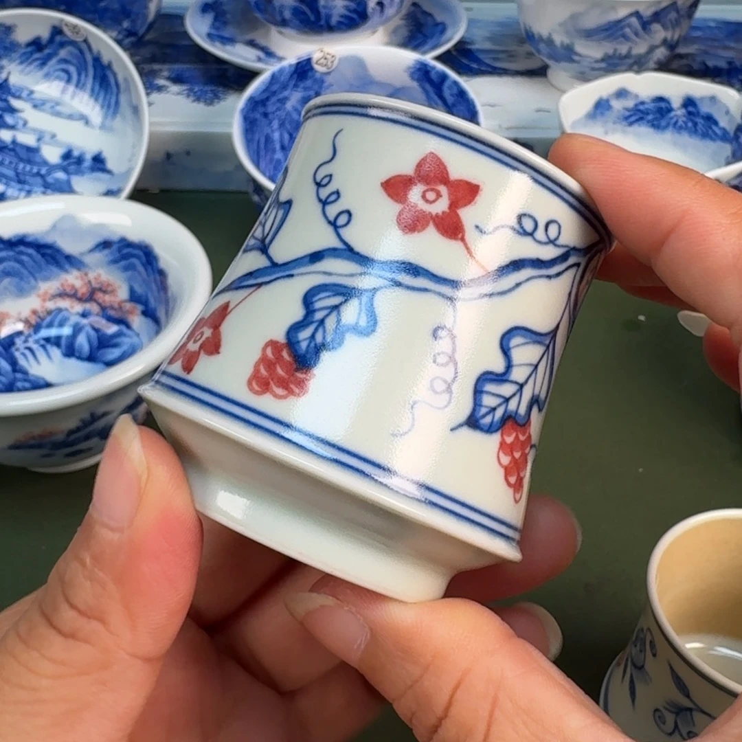 景德镇纯手绘茶具圆圆214
