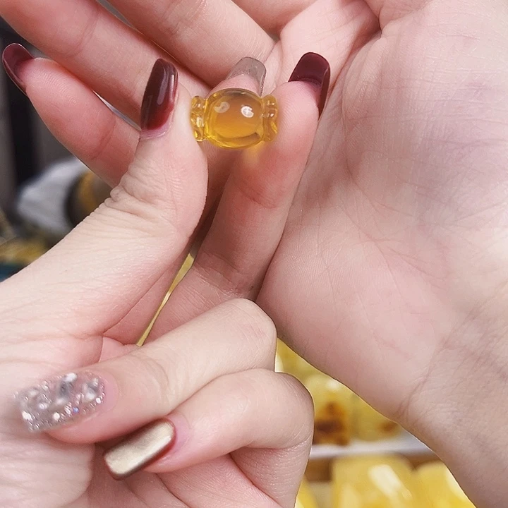 未镶嵌琥珀裸石金珀糖果