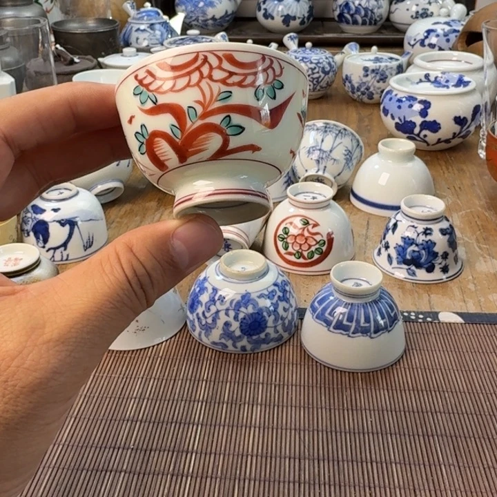 青花瓷器杯子茶具