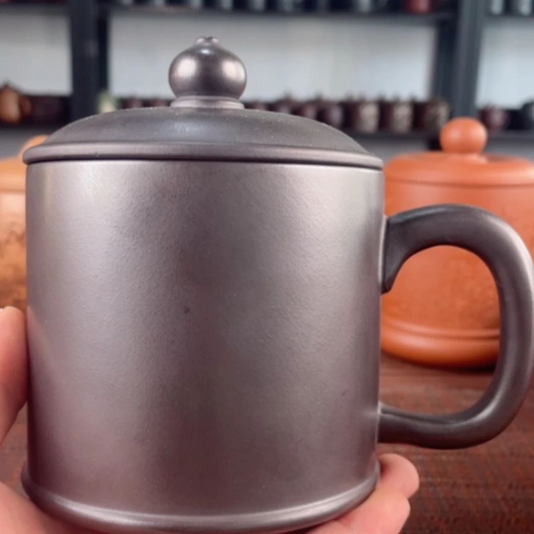 【闪购商品】茶杯紫砂宜兴原矿紫砂盖杯微瑕