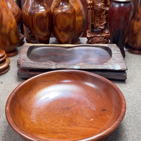 大果紫檀（缅甸花梨）木盆
