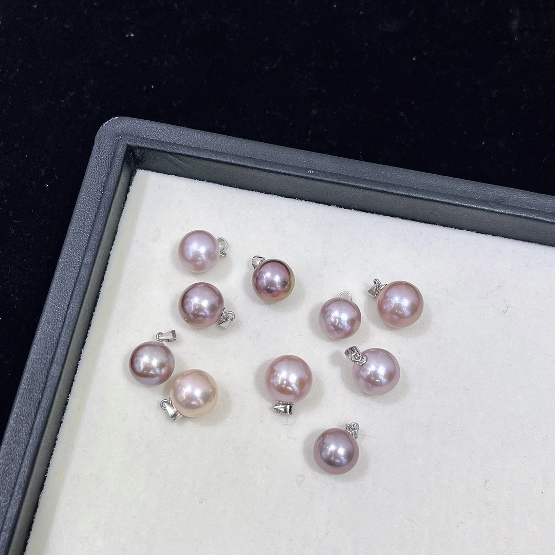 【LNDI】淡水珍珠紫珠吊坠/点位11-12MM/S925银 多样性发货发一