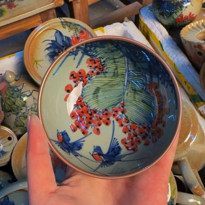 瓷片景德镇陶瓷手工手绘