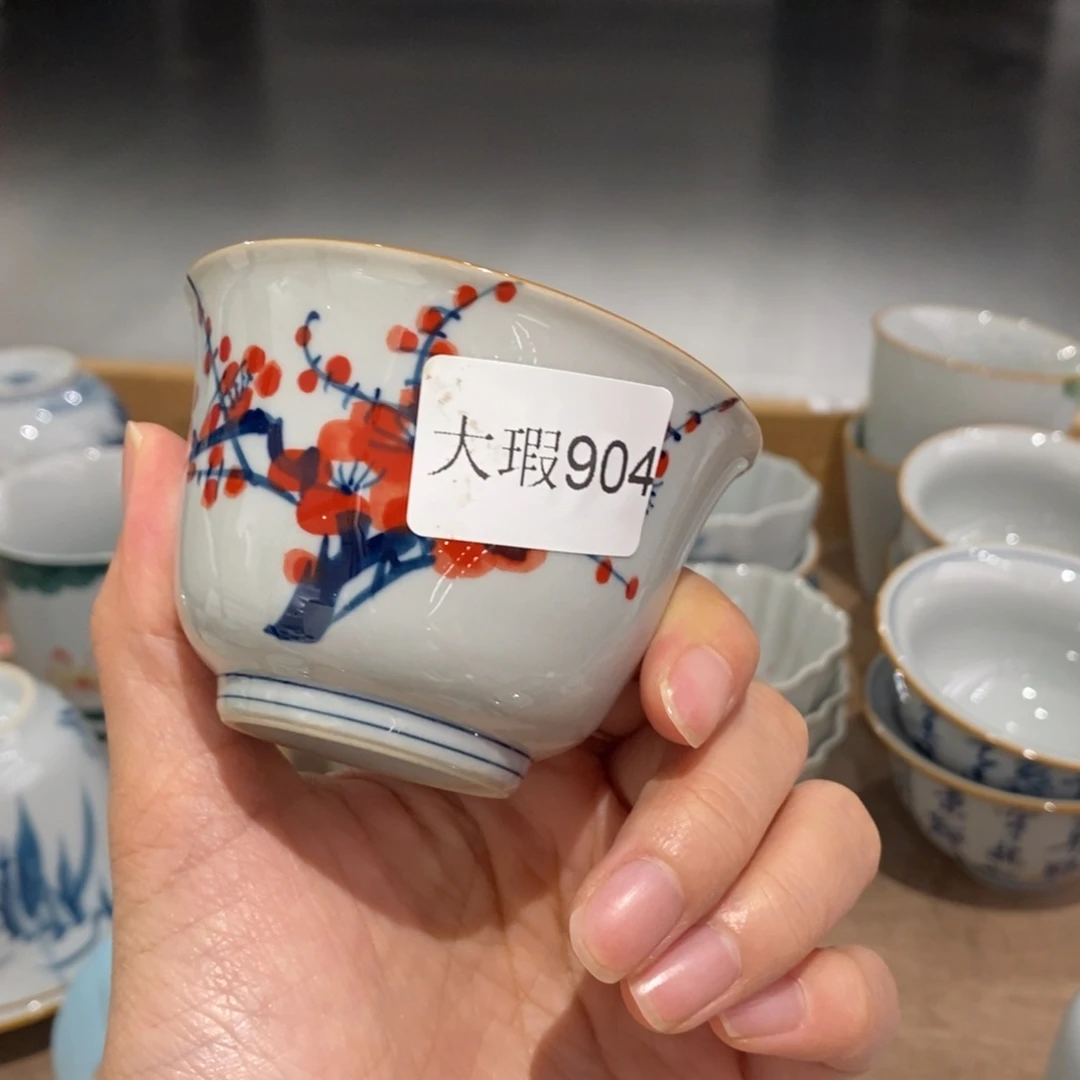 釉下彩纯手绘微瑕