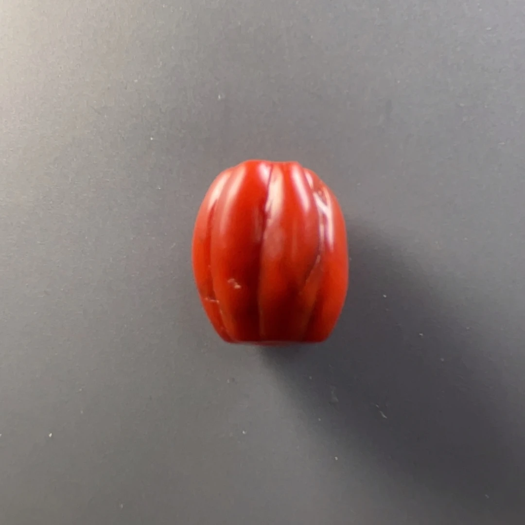 南红玛瑙保山天然原矿杨柳啊东寨老南红藏式瓜珠未镶嵌知*