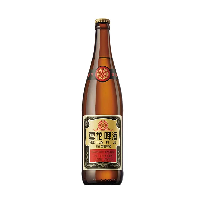 雪花老雪醇香瓶装啤酒640mL/瓶