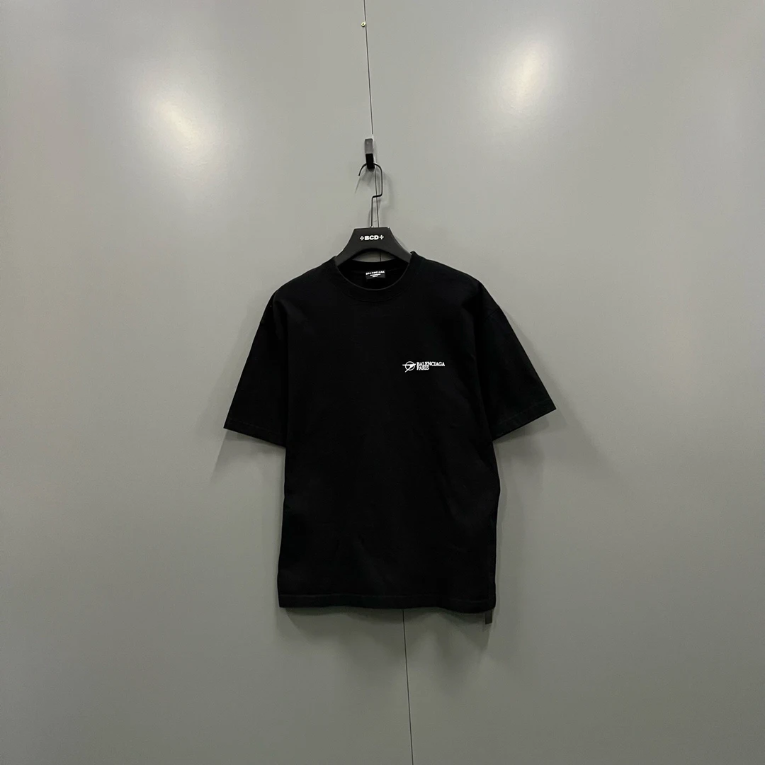 99新 Balenciaga/巴黎世家 730 102483 刺绣字母短袖 S码/98新