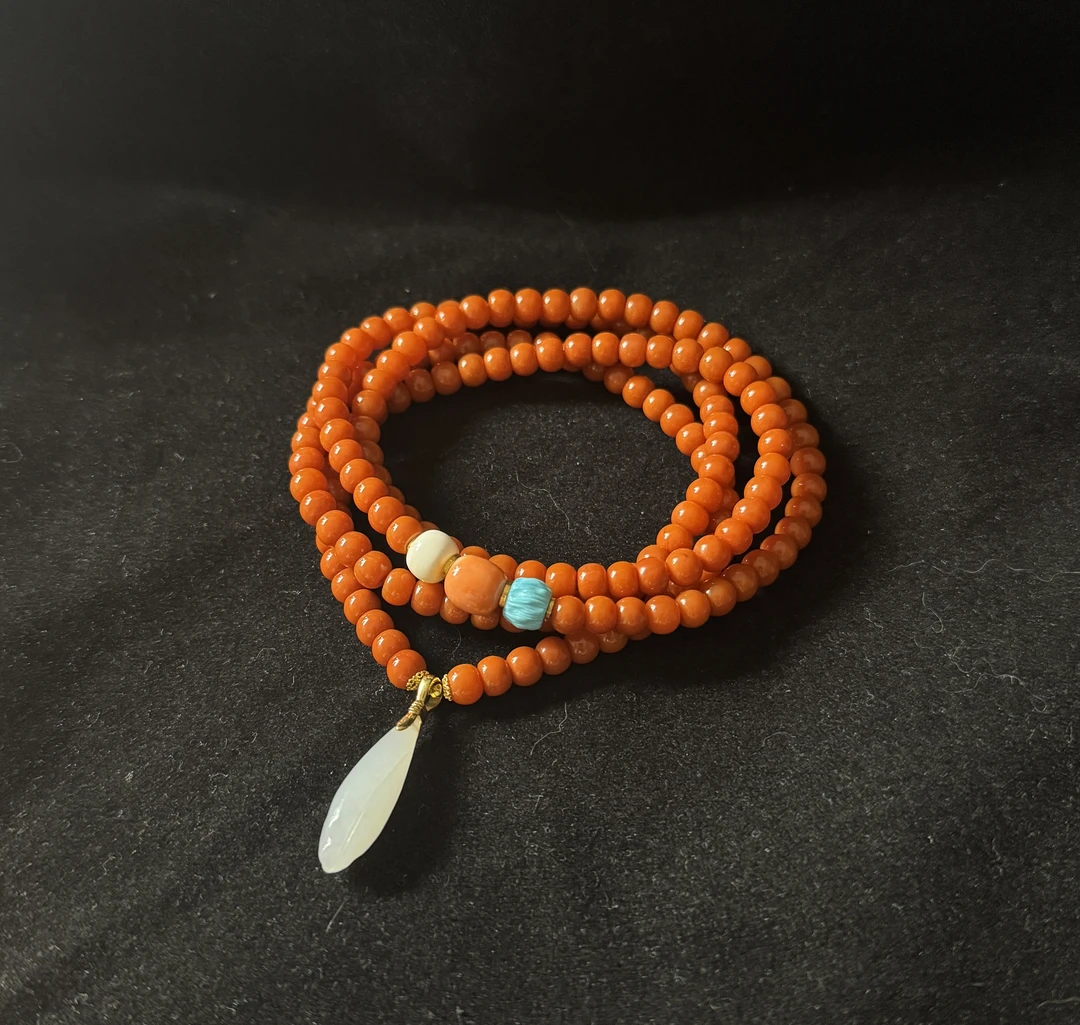 设计款南红和田玉多宝多圈手串