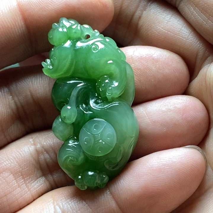 和田玉（碧玉）挂件未镶嵌