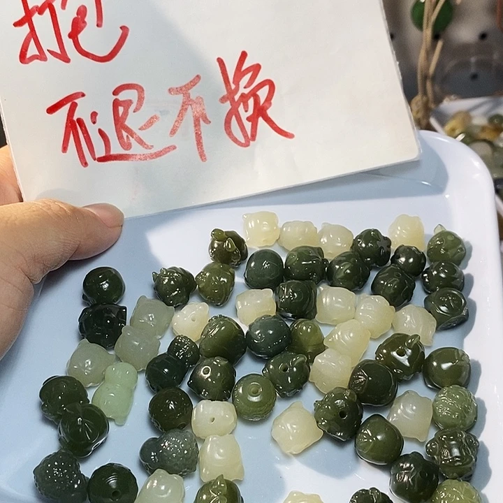 和田玉未镶嵌手链微瑕发三打包11元一个