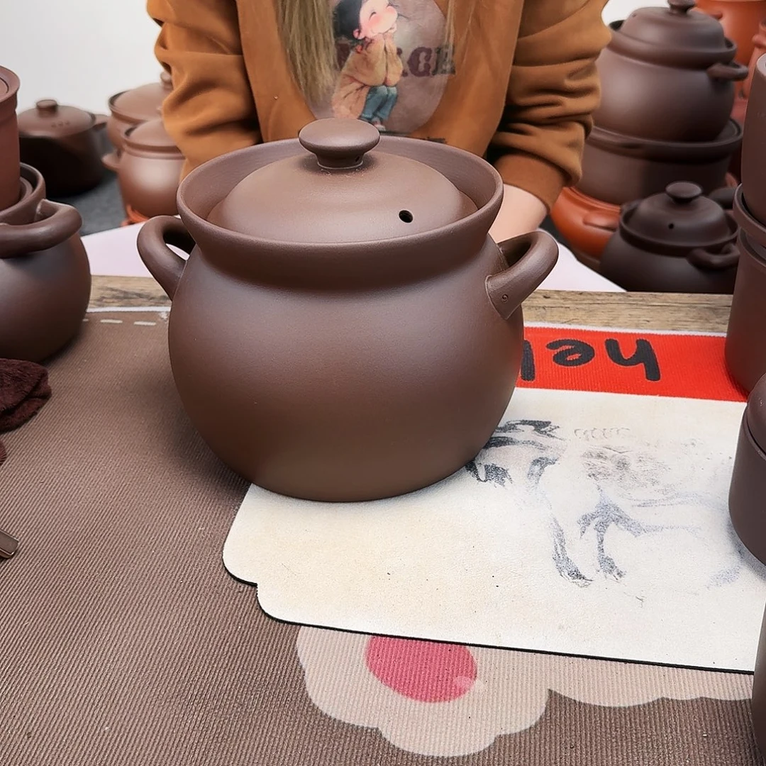 紫砂砂锅4升正品无暇