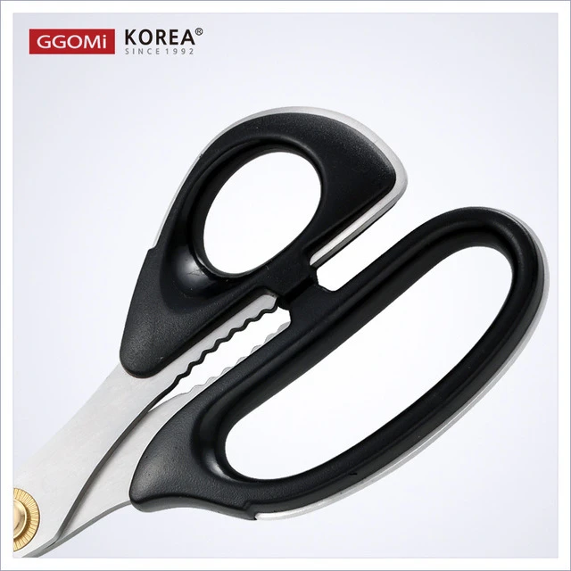 韩国美不锈钢鸡骨高剪刀剪ggomi排骨专用烤肉 全强力剪刀剪弯厨房