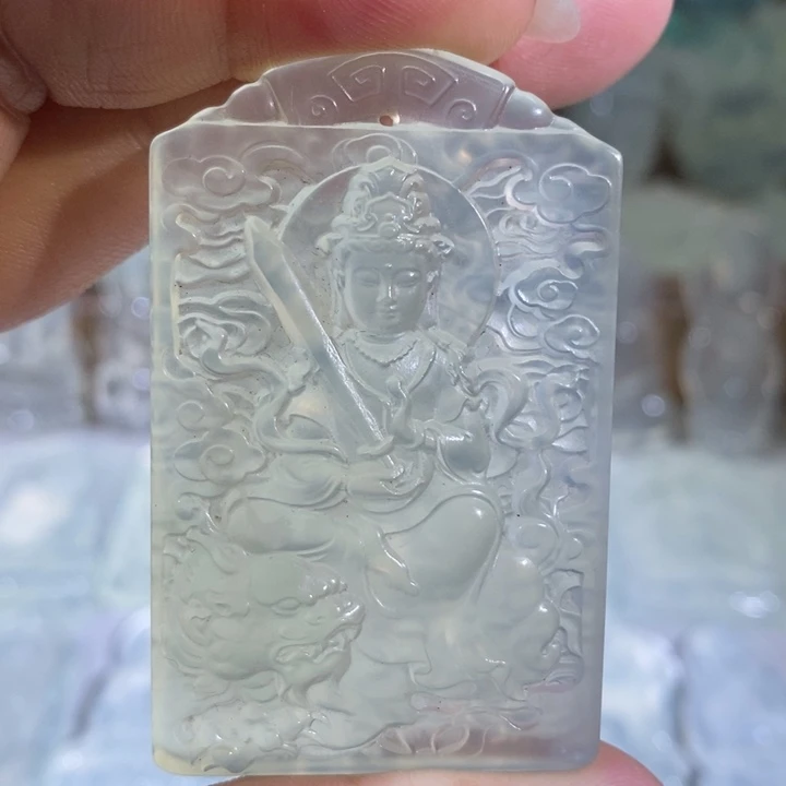 岫玉未镶嵌吊坠吊坠