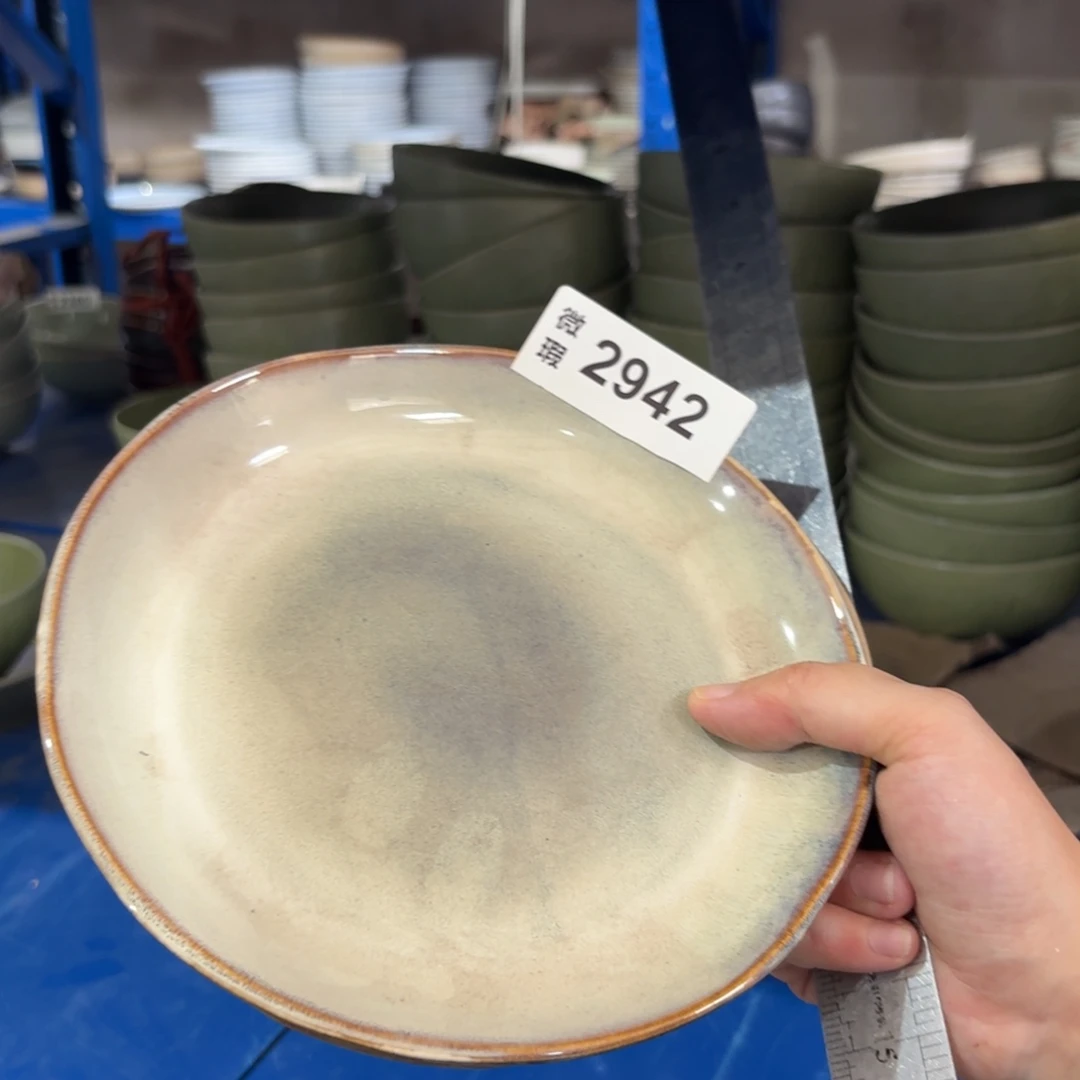 陶瓷2942 微瑕陶瓷餐具2个