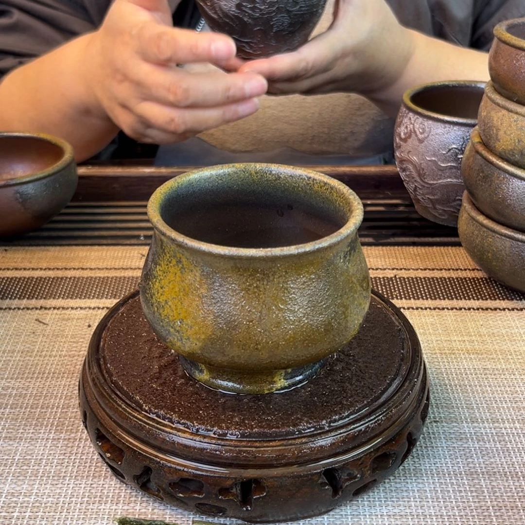 茶壶紫砂底槽清柴烧160cc