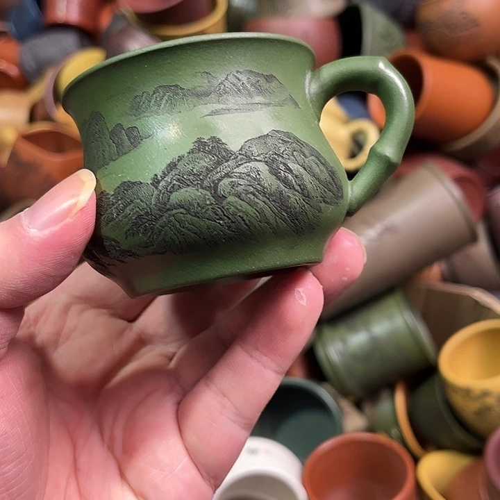 紫砂茶杯全手工紫砂主人杯