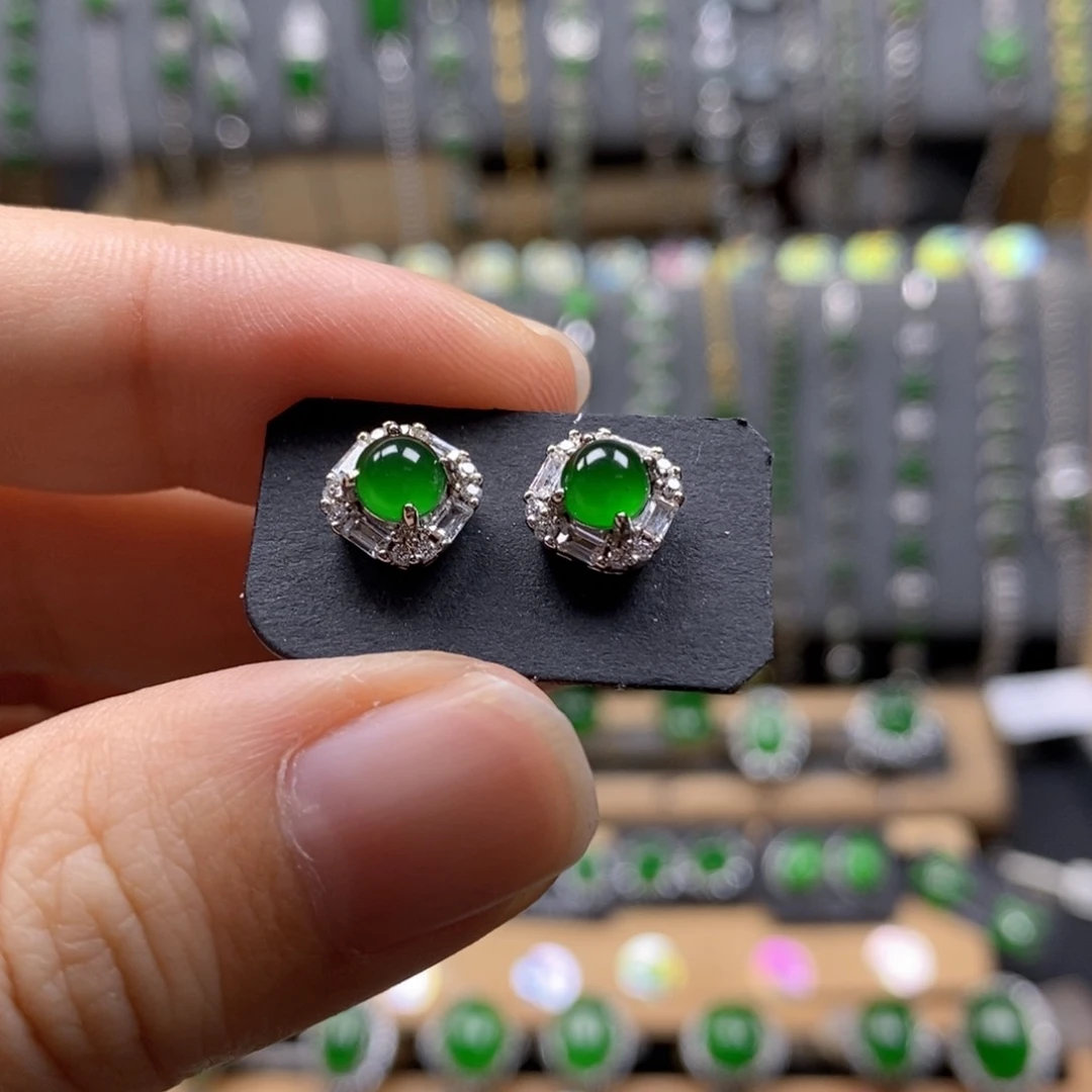 颈饰银S925镶嵌翡翠无证书/假一赔四27号