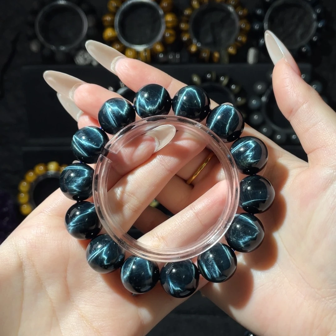 木变石未镶嵌手链16m蓝虎眼手串