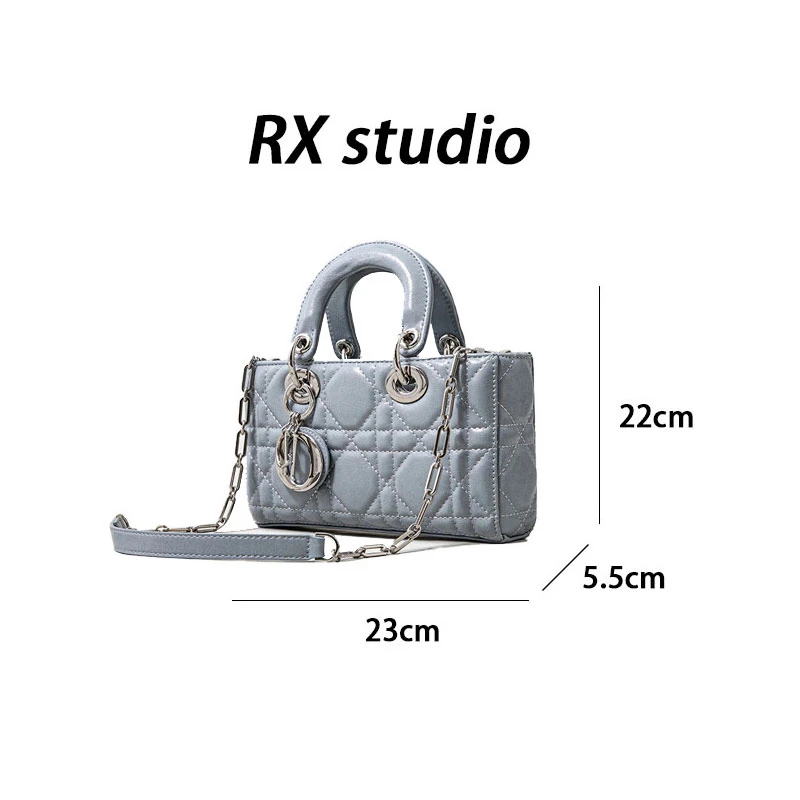 【南沙瑞熙】SK-82317-1-挪威蓝RAIN.CUN轻奢小众时尚女士包